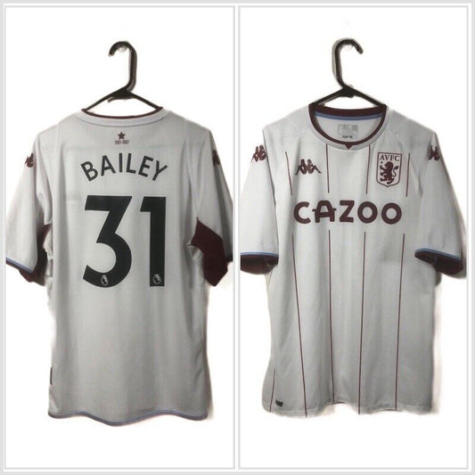 Bailey 31 Aston Villa 2021 22 XL Away Shirt Kappa Excellent Condition