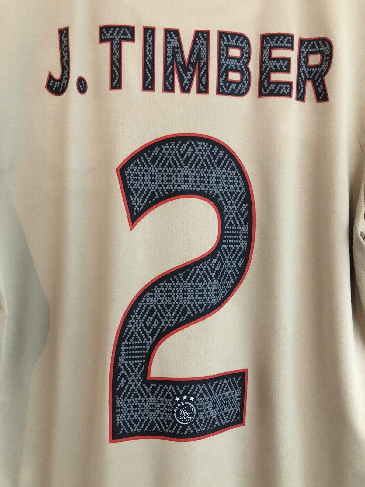 J Timber #2 Ajax Amsterdam Daily Paper Medium 2021/22 3rd Excellent Condition HG1393