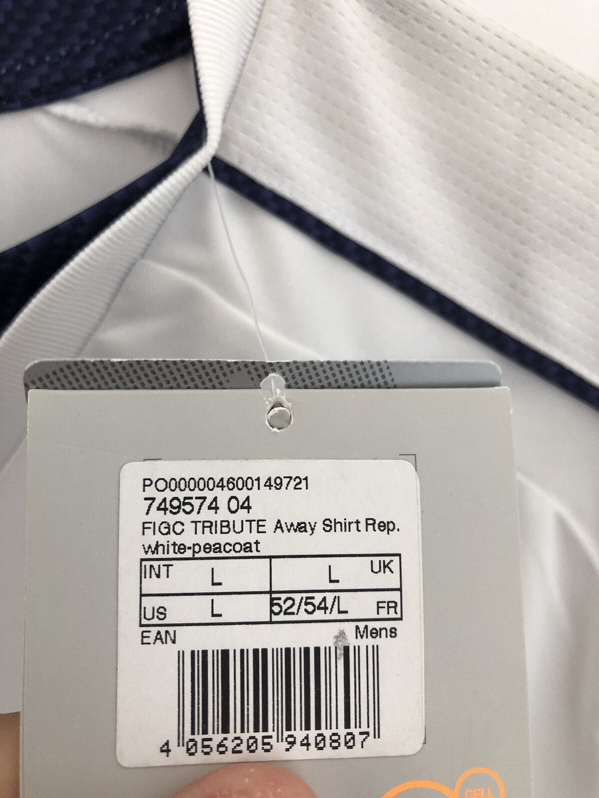Italy Chiellini #3 2018 Large Away Tribune Shirt BNWT 749574-04