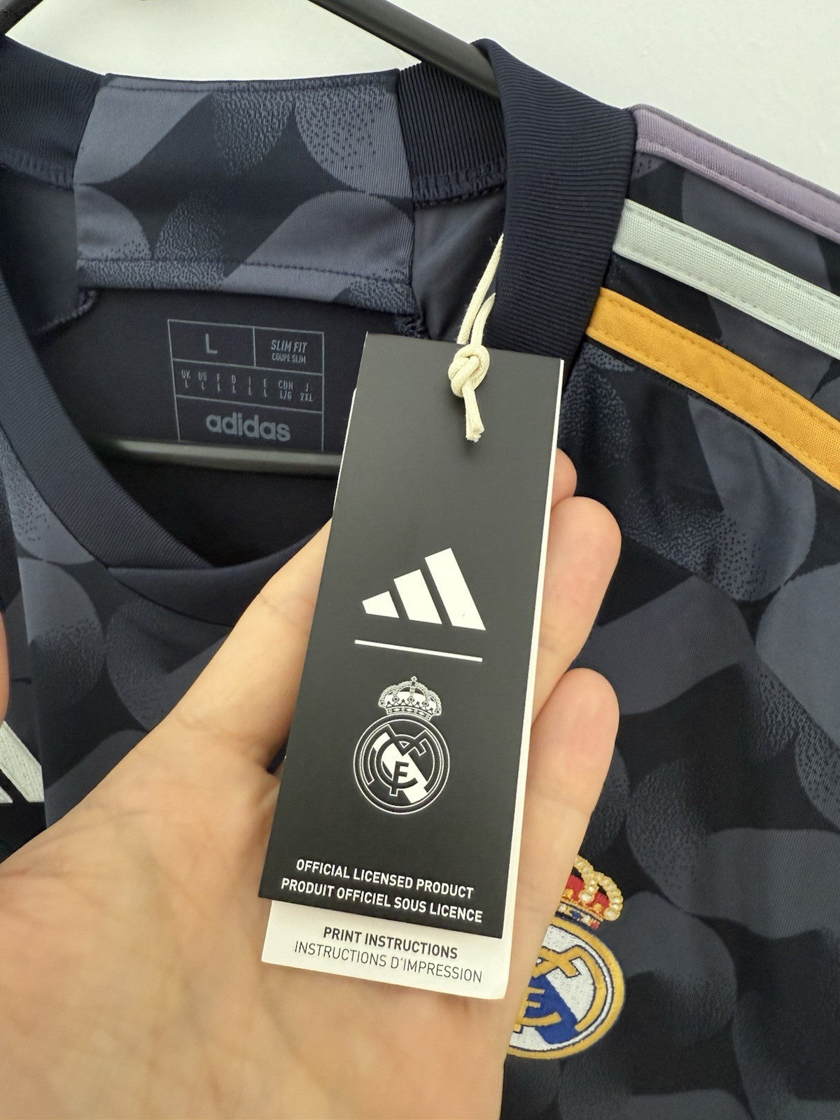 Real Madrid Rodrygo #11 2023/24 Away Large Shirt BNWT IJ5901