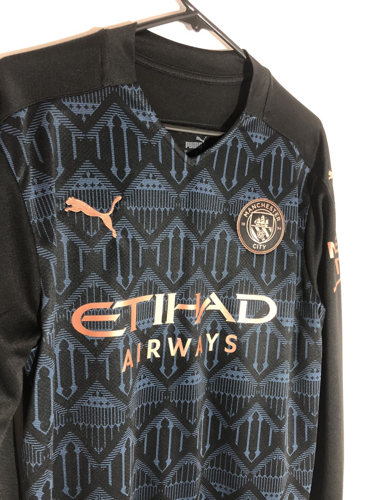 De Bruyne #17 Manchester City 2020/21 Large Away Excellent Condition 757092-02