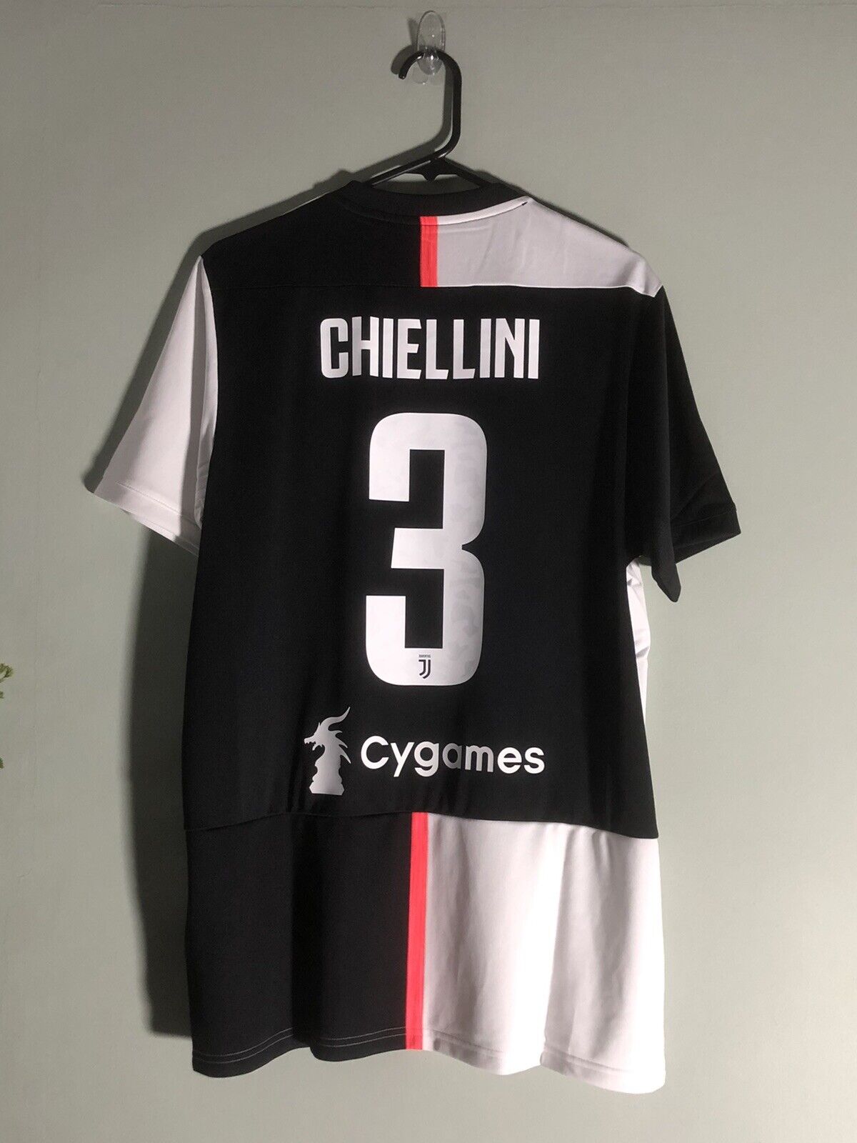 Chiellini #3 BNWT Juventus Cygames 2019/20 Large Home Football Shirt Adidas