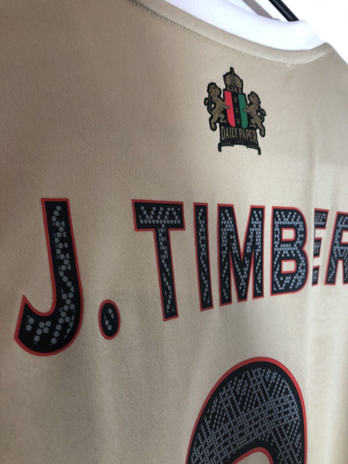 J Timber #2 Ajax Amsterdam Daily Paper Small 2021/22 3rd Excellent Condition HG1393