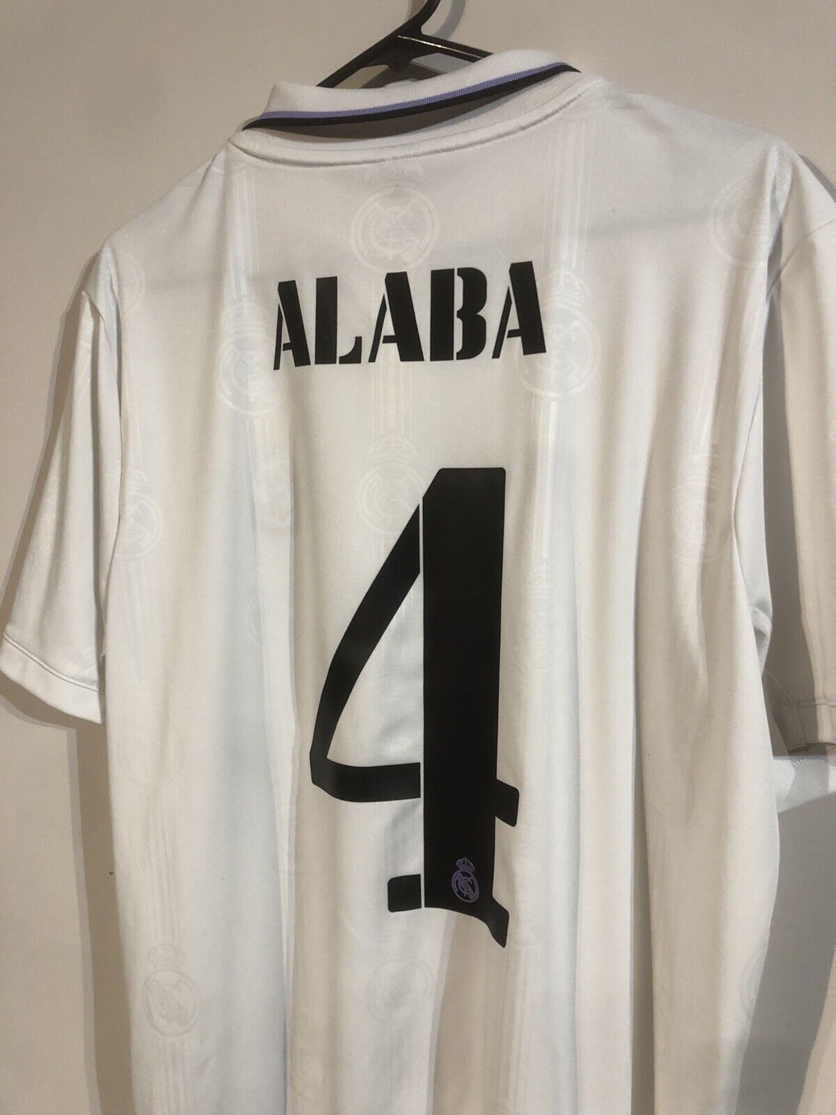 Alaba #4 Real Madrid 2022/23 Home Large Shirt Adidas Excellent Condition