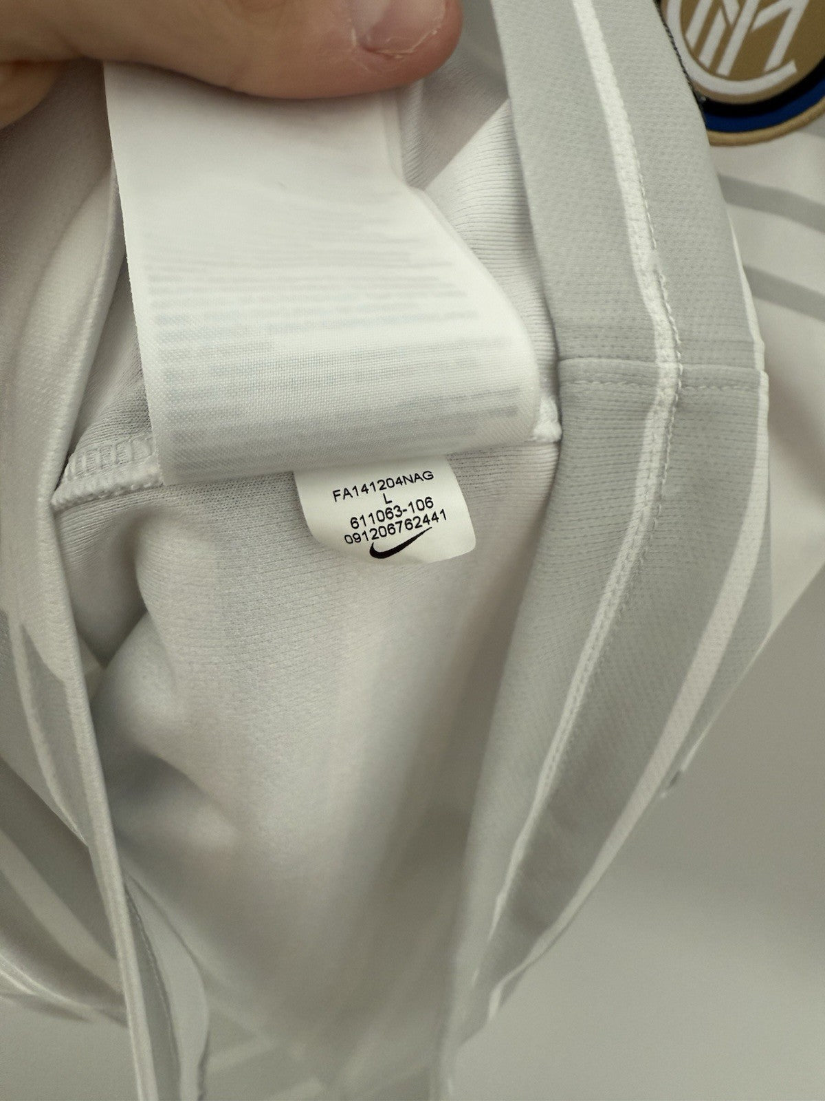 Inter Milan Dimarco #93 2014/15 Large Away Shirt Excellent Condition 611063-106