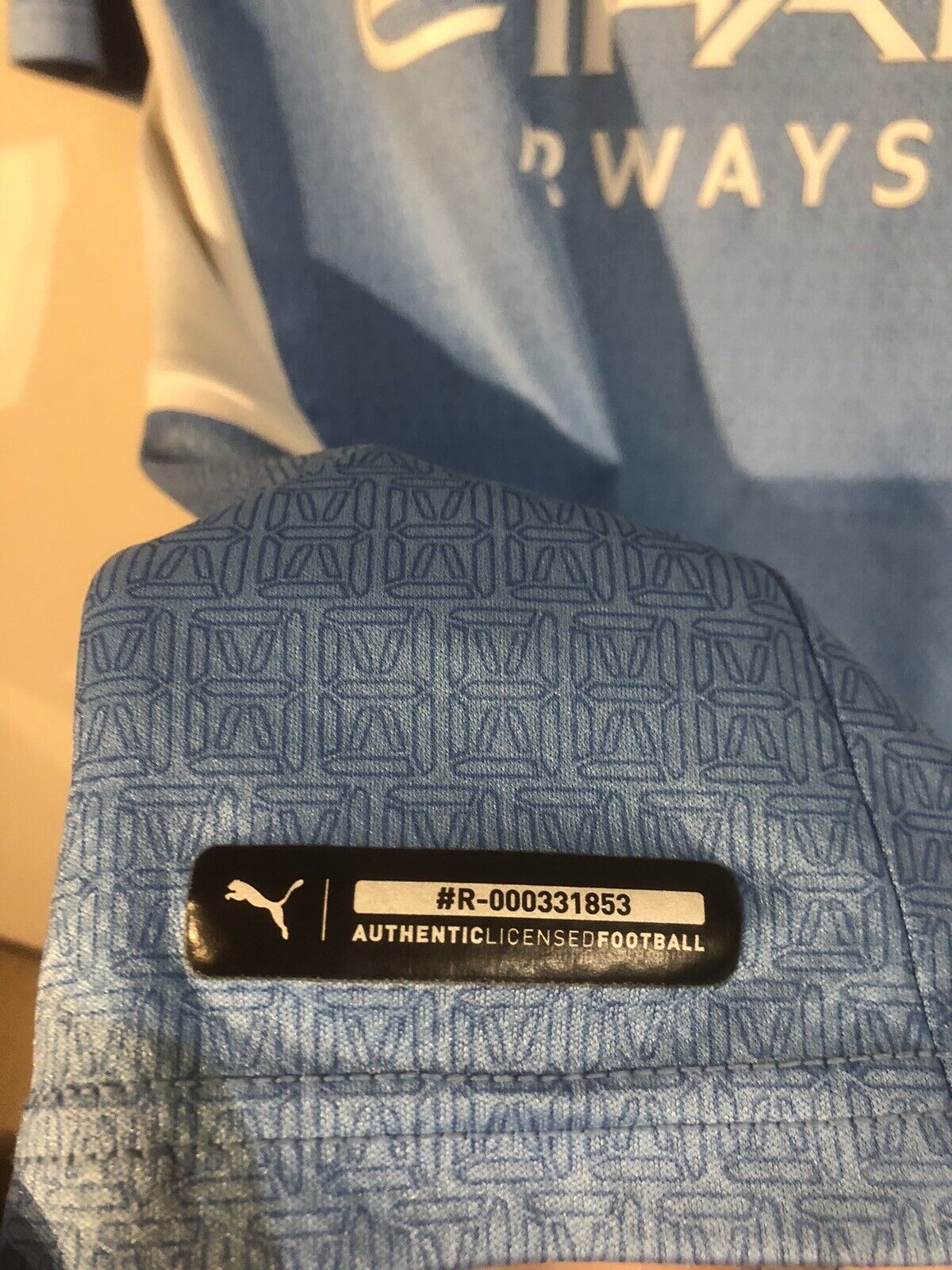 Stones #5 Manchester City 2021/22 Small Home Shirt Excellent Condition