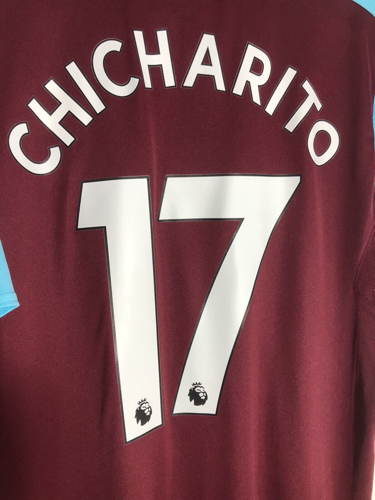 Chicharito 17 West Ham United 2017 18 Large Home Shirt Umbro Excellent Condition