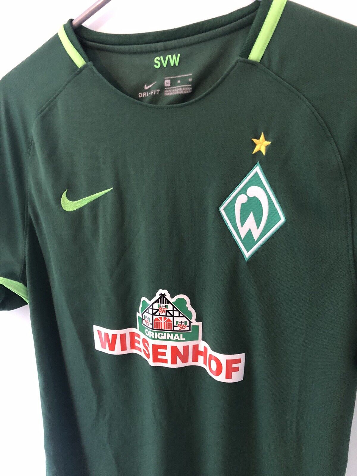 Werder Bremen 2017 18 Medium Home Shirt Nike Excellent Condition 854367 341