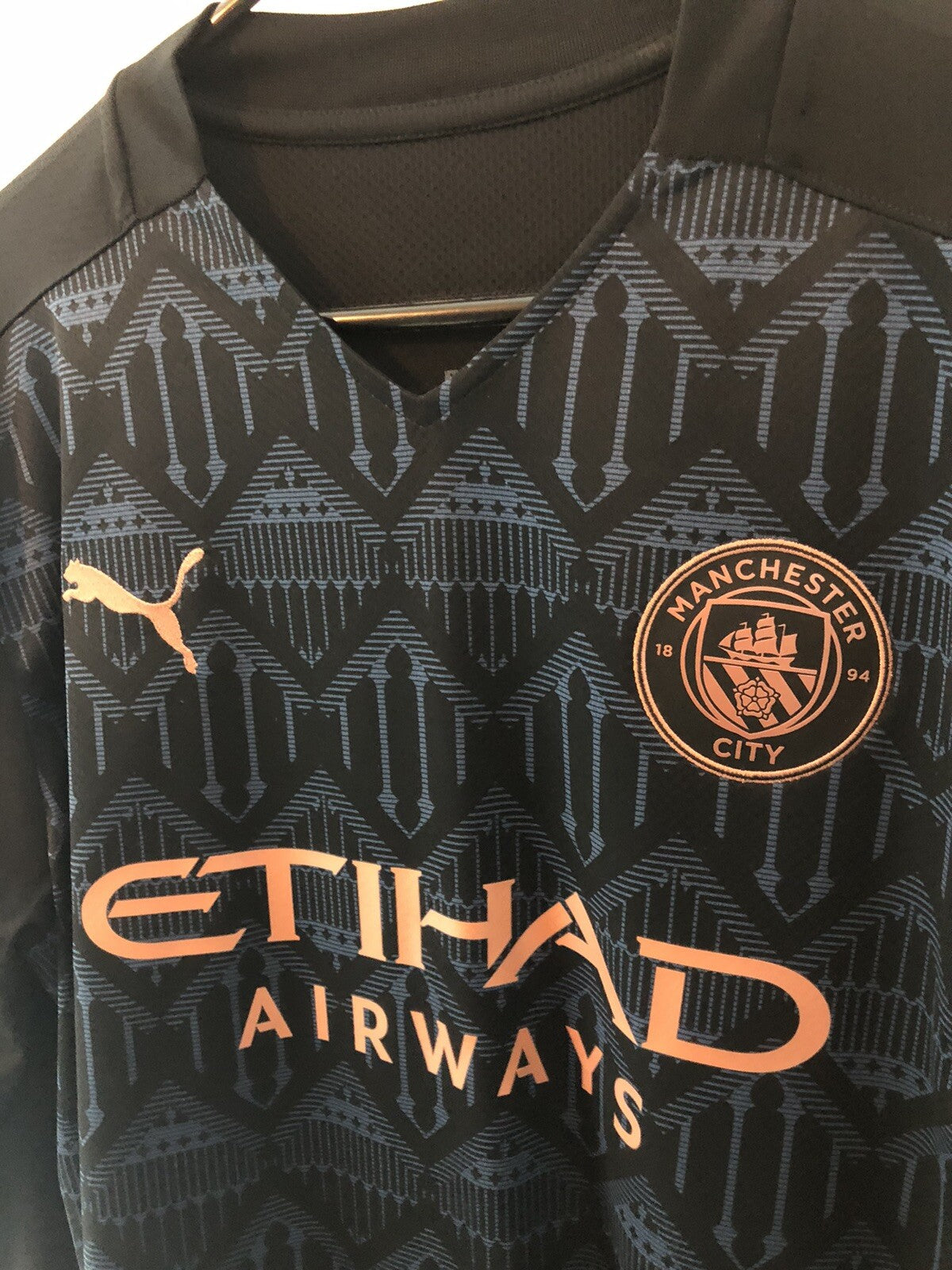 De Bruyne #17 Manchester City 2020/21 Large Away Excellent Condition 757092-02