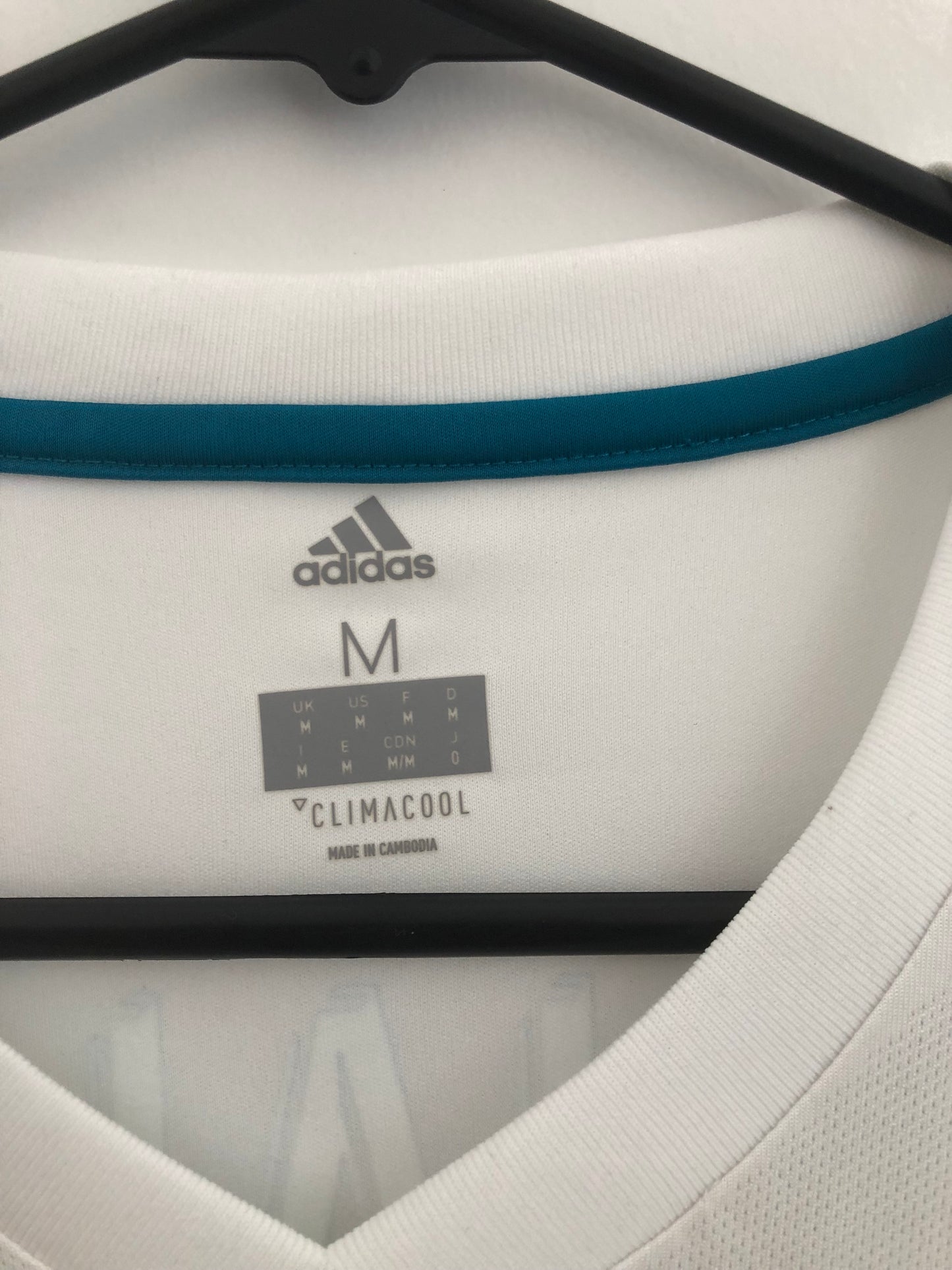 Ronaldo #7 Real Madrid 2017/18 Medium Home Shirt Excellent Condition AZ8059