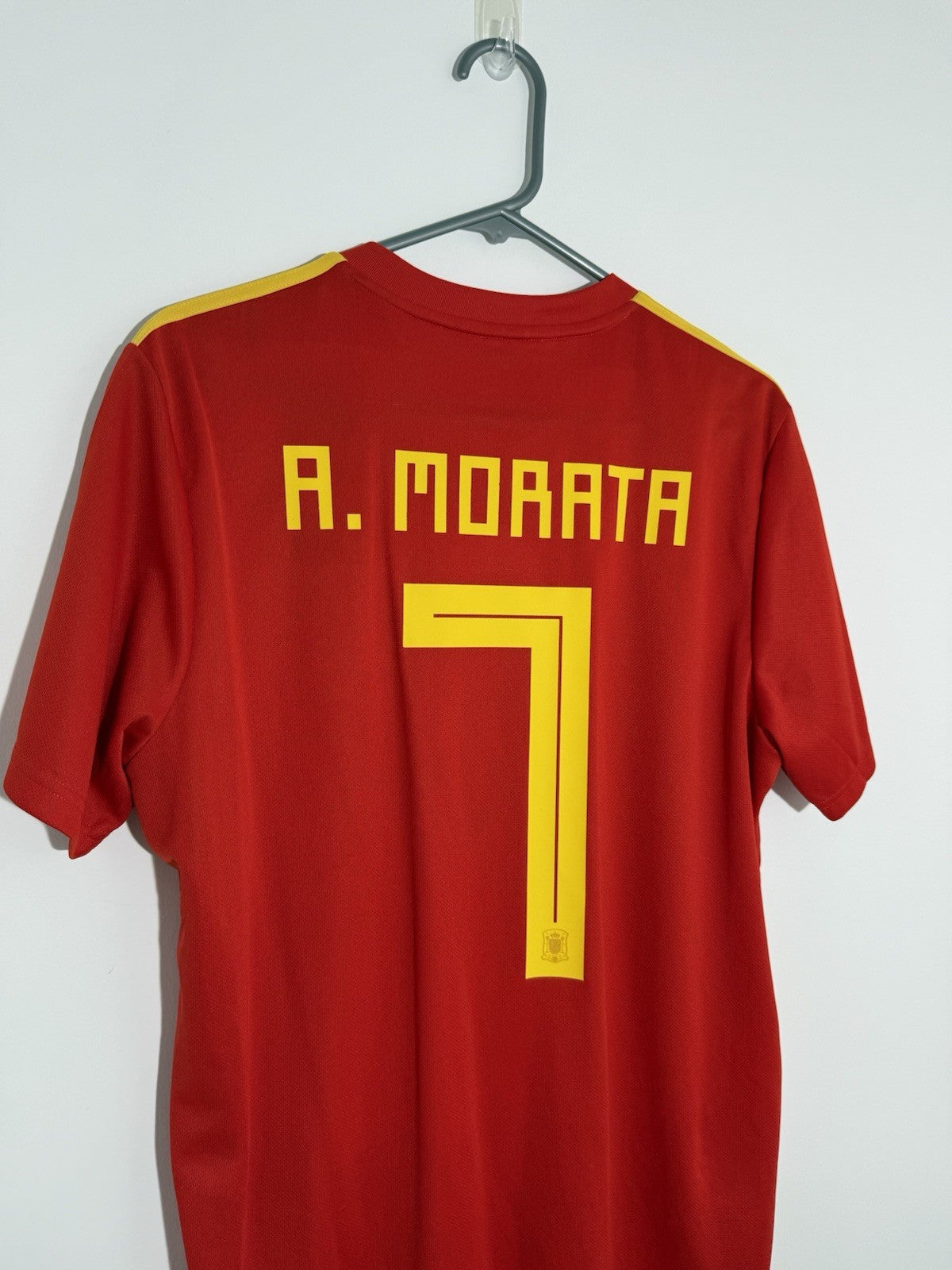 Spain Morata #7 2018 Large Home Shirt Adidas BNWT CX5355
