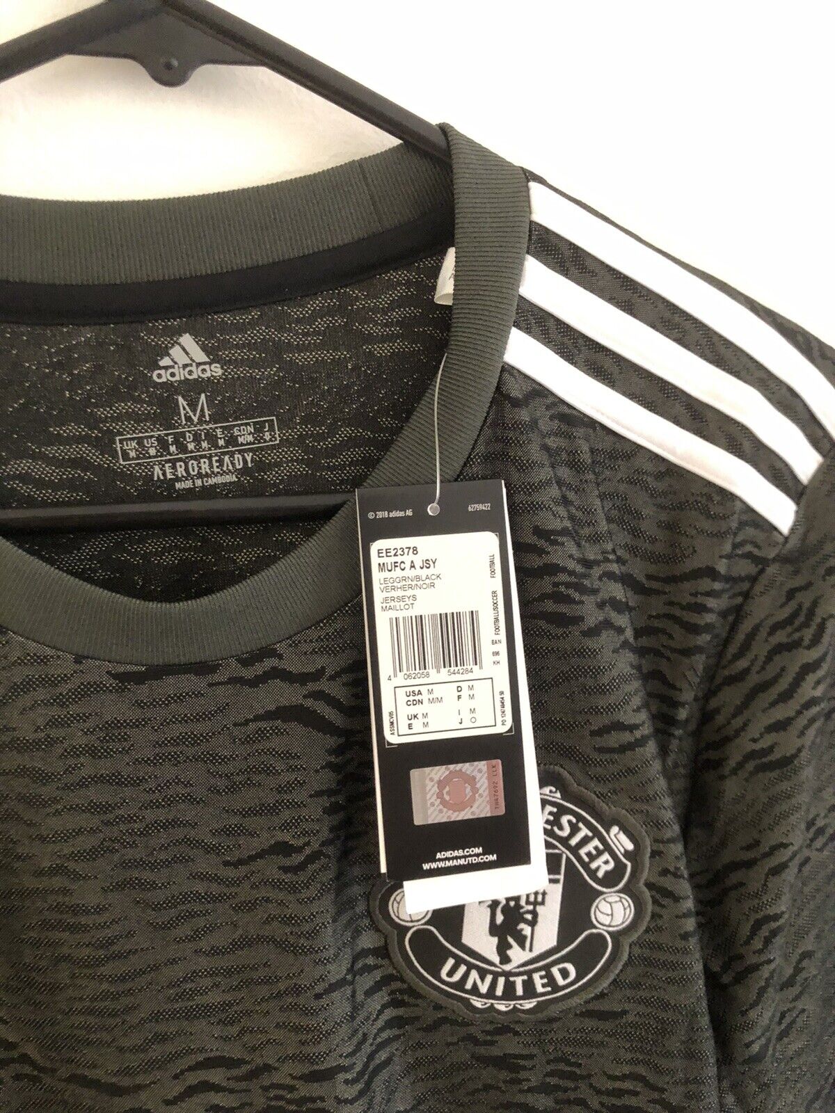 B. Fernandes #18 BNWT Manchester United Away Medium 2020/21 Shirt Adidas