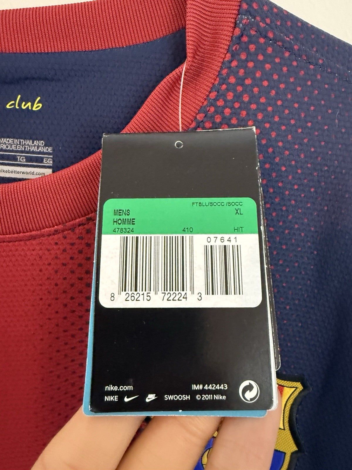 Barcelona 2012/13 XL Long Sleeve Home Nike BNWT 478324-410