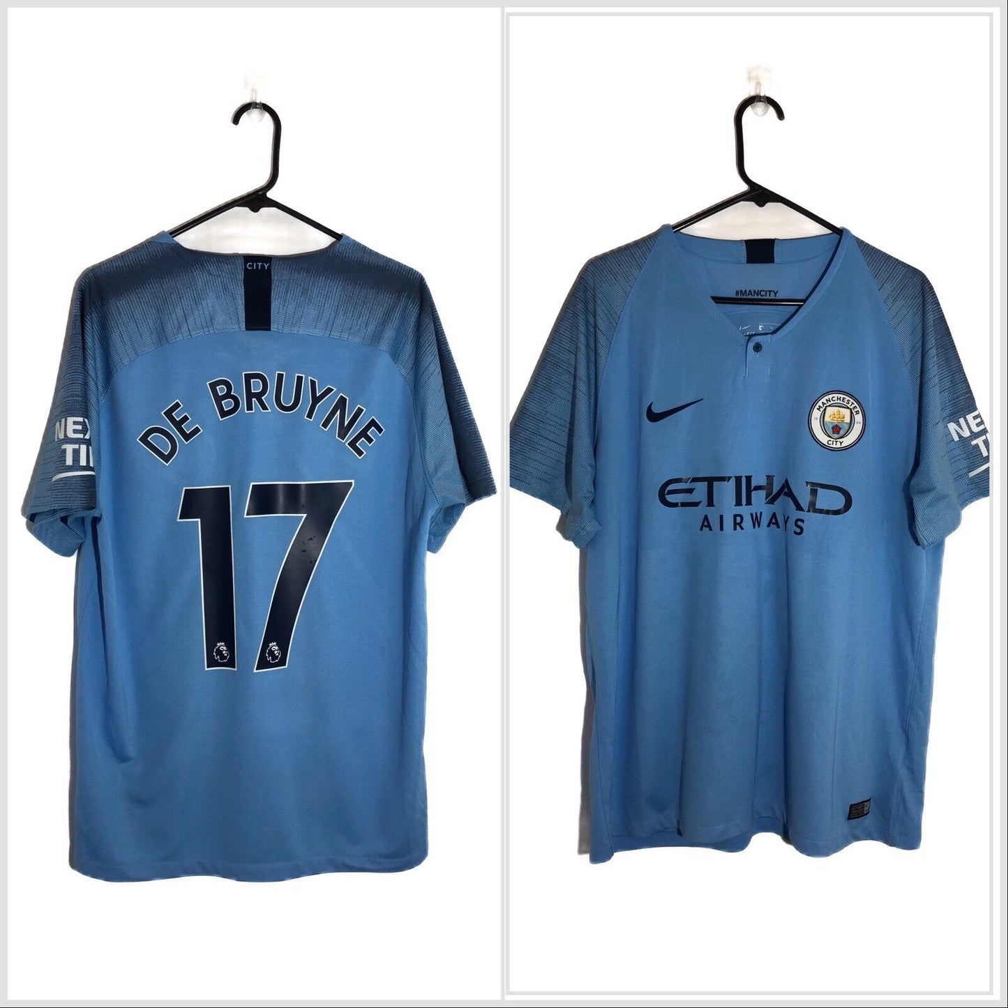 De Bruyne 17 Man City 2018 19 Xl Home Shirt Excellent Condition 894431 489