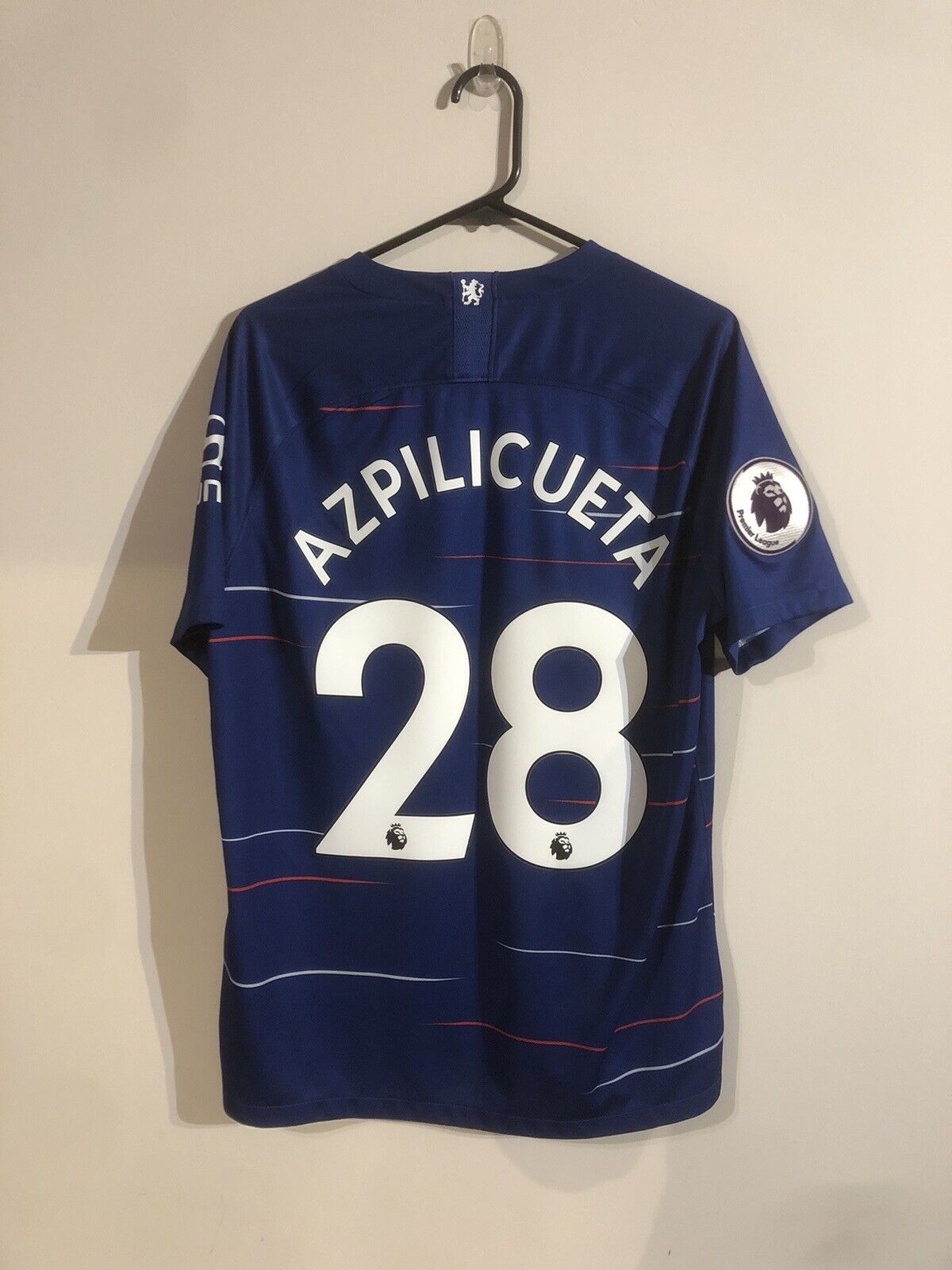 Azpilicueta #28 Chelsea 2018/19 Large Home Shirt Nike Excellent Condition