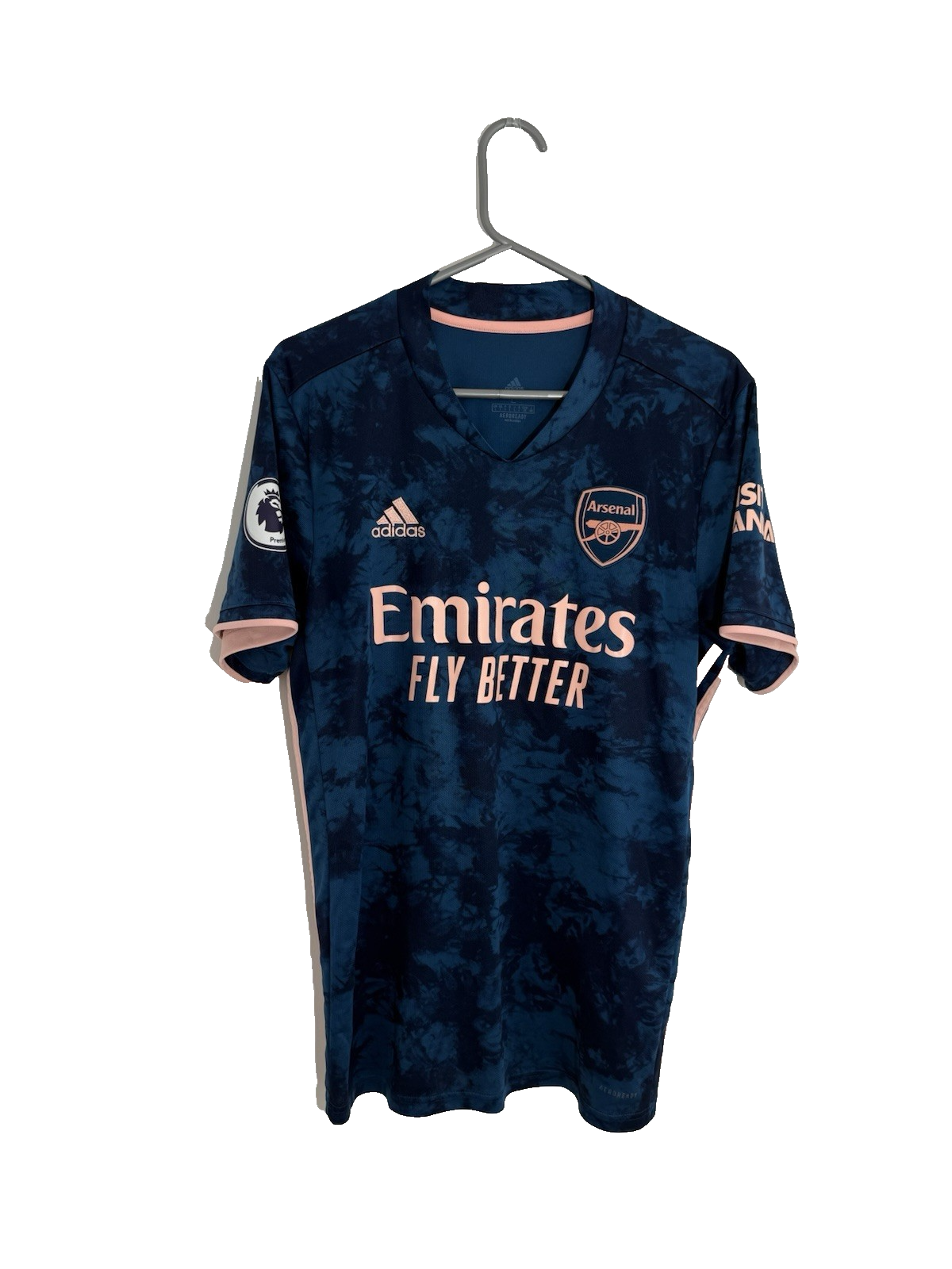Arsenal Saka #7 2020/21 Large 3rd Shirt Adidas Very Good Condition GH6653