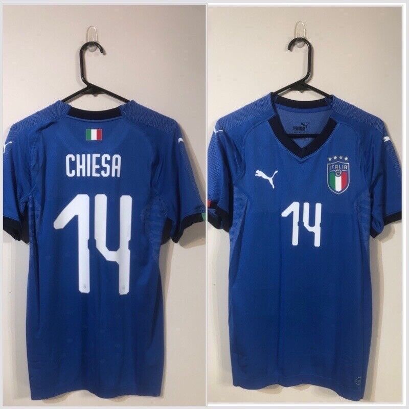 Chiesa #14 Italy 2018 Home Large Football Shirt Puma BNWT