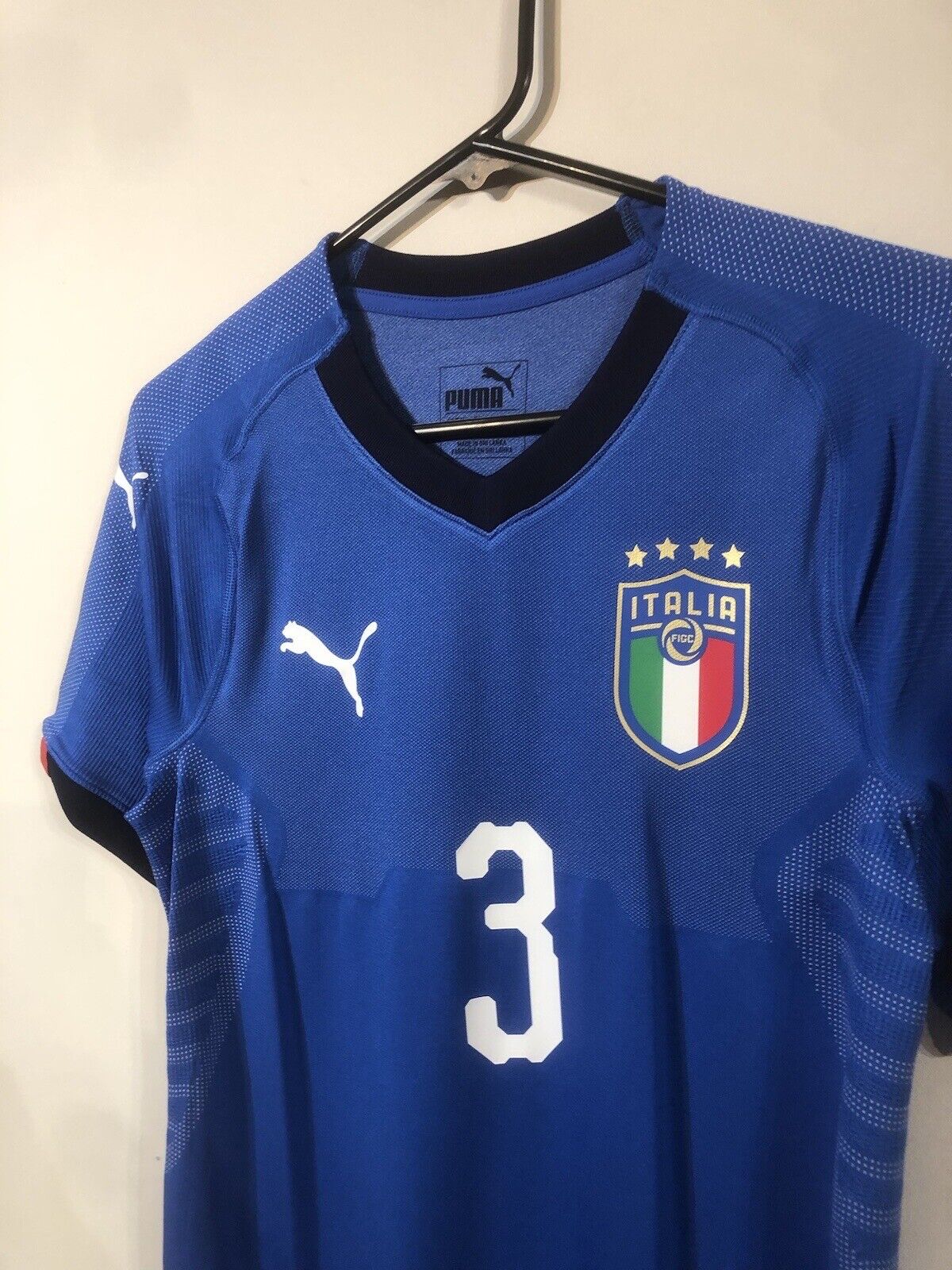 Chiellini #3 Italy 2018 Home Large Football Shirt Puma BNWT