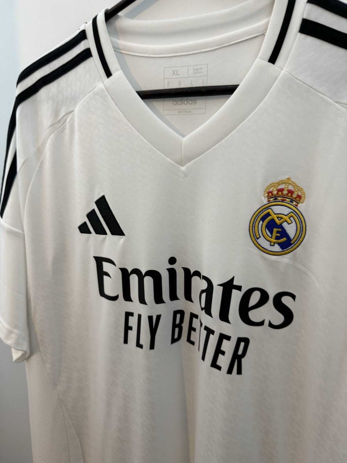 Real Madrid Mbappe #9 2024/25 XL Home Shirt Excellent Condition IU5011