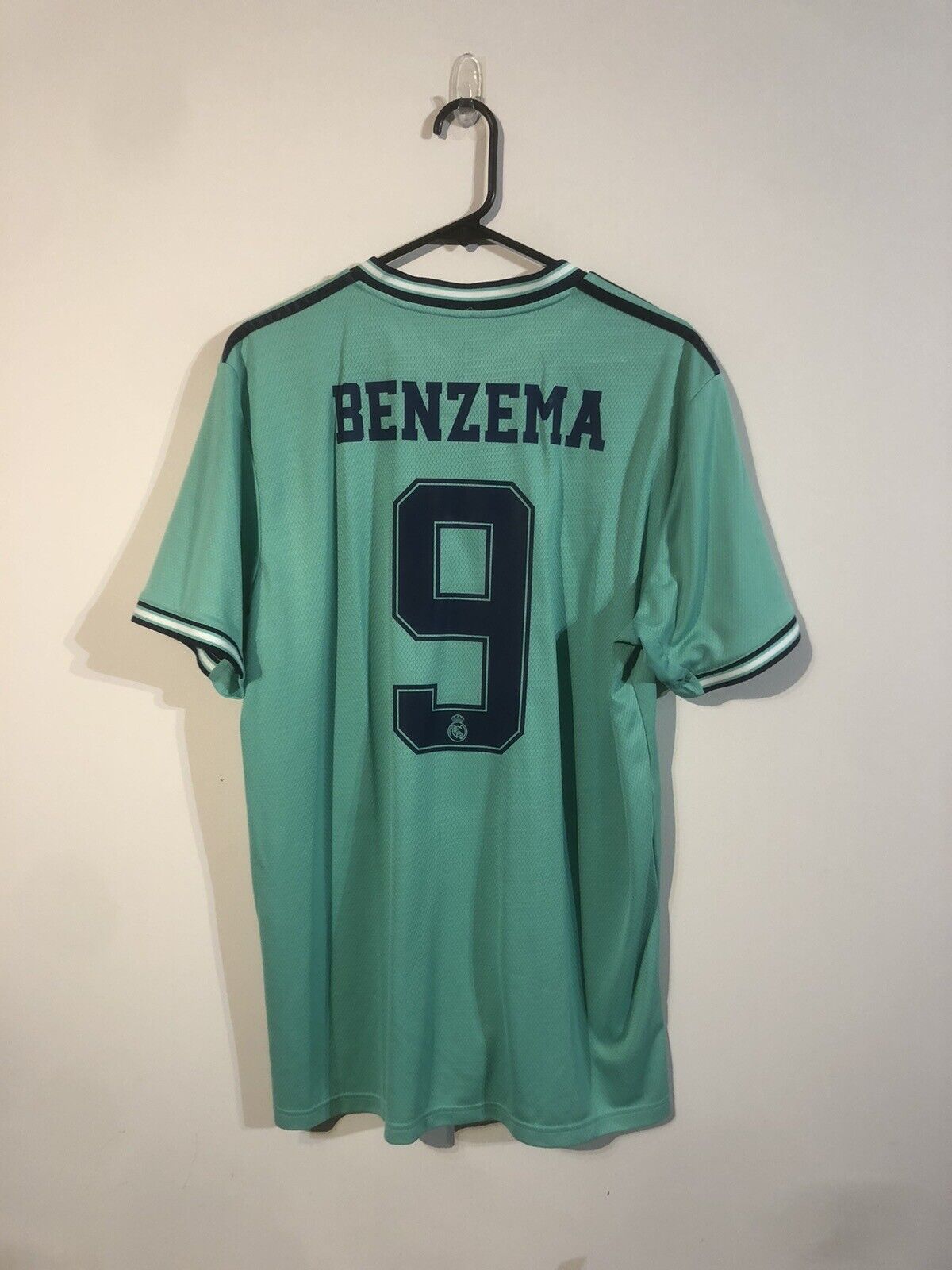 Benzema #9 Real Madrid 2019/20 XL 3rd Shirt Adidas Excellent Condition