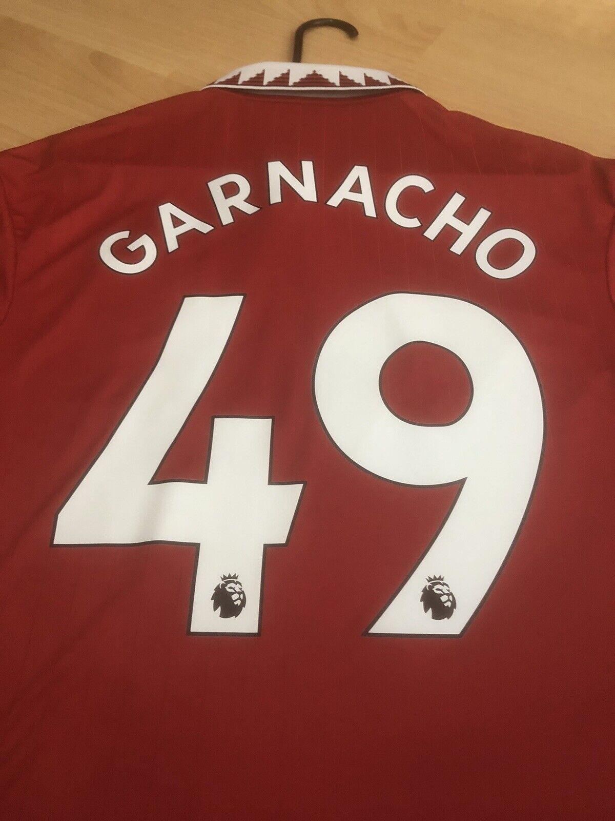 Garnacho #49 Manchester United Large 2022/23 Home Excellent Condition H13881