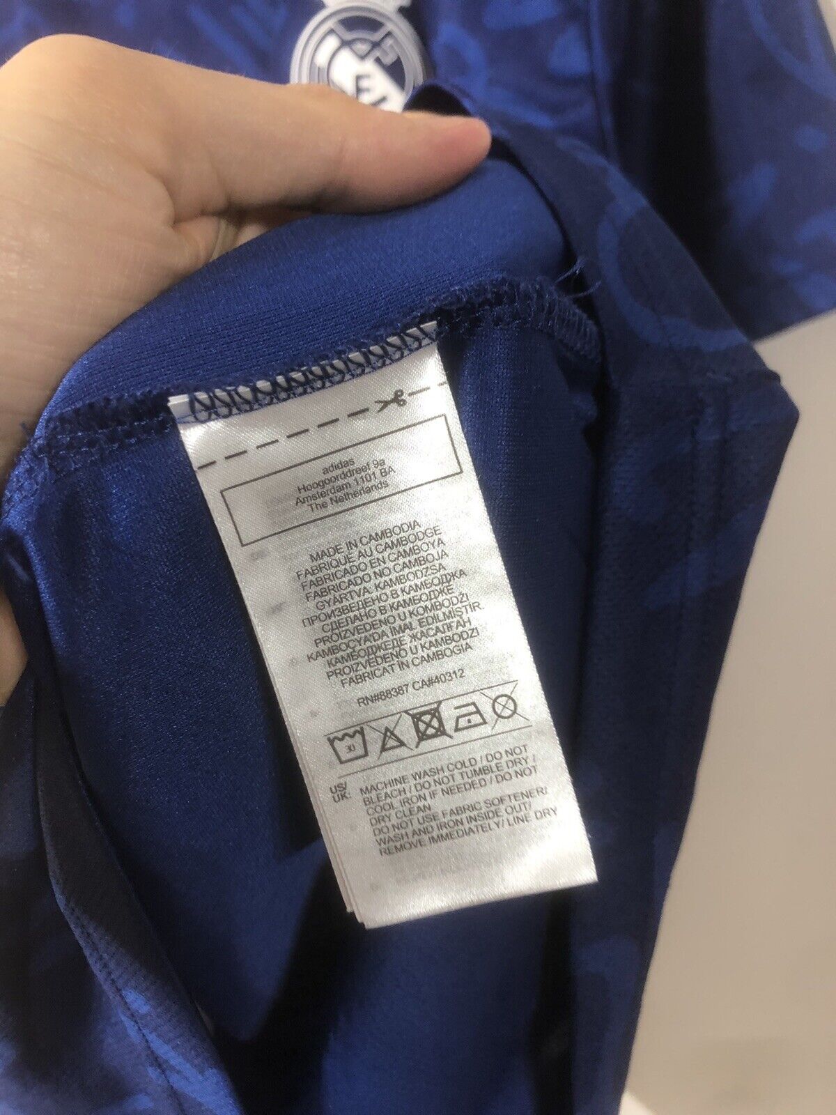 Hazard #7 Real Madrid 2021/22 XL Away Shirt Excellent Condition