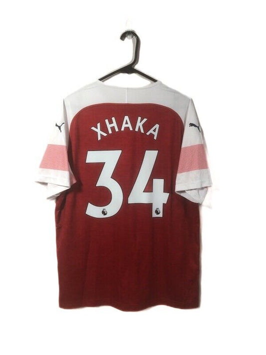 Xhaka #34 Arsenal 2018/19 Xl Home Shirt Puma Excellent Condition 753209-12