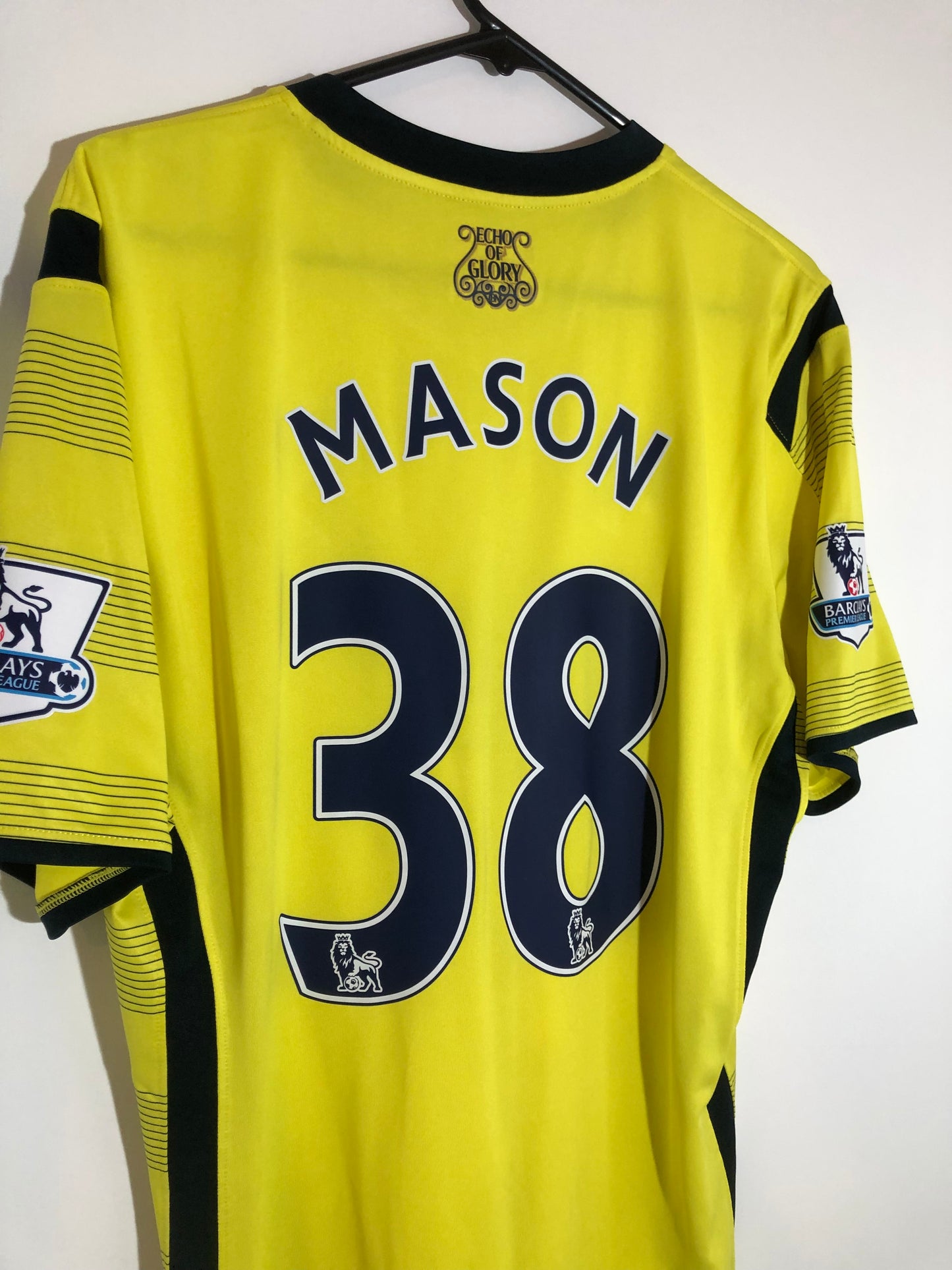 Tottenham Hotspur Mason #38 2014/15 Large 3rd Shirt UA Excellent Condition 1245247