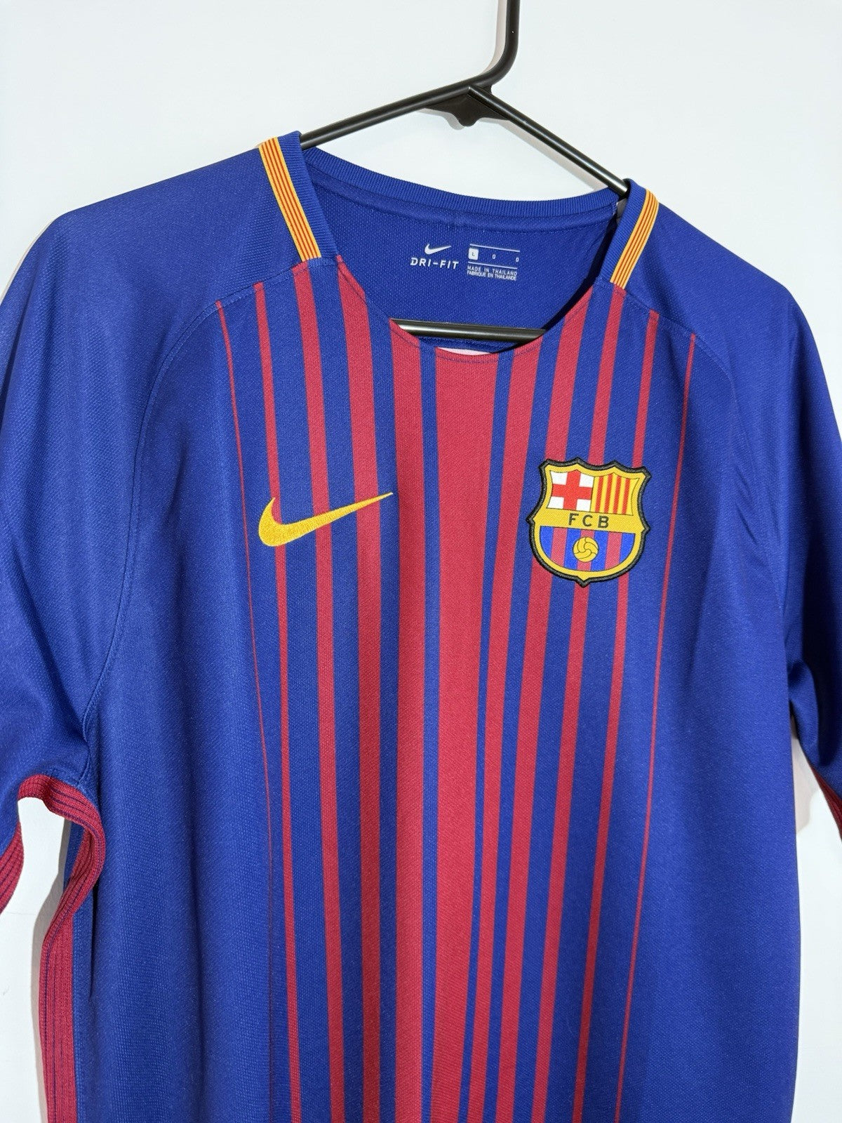 Barcelona O. Dembele #11 2017/18 Large Home Shirt Excellent Condition 847255-460