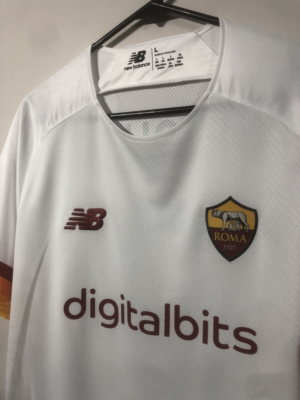 Abraham #9 AS Roma Away 2021/22 Large Shirt New Balance BNWT