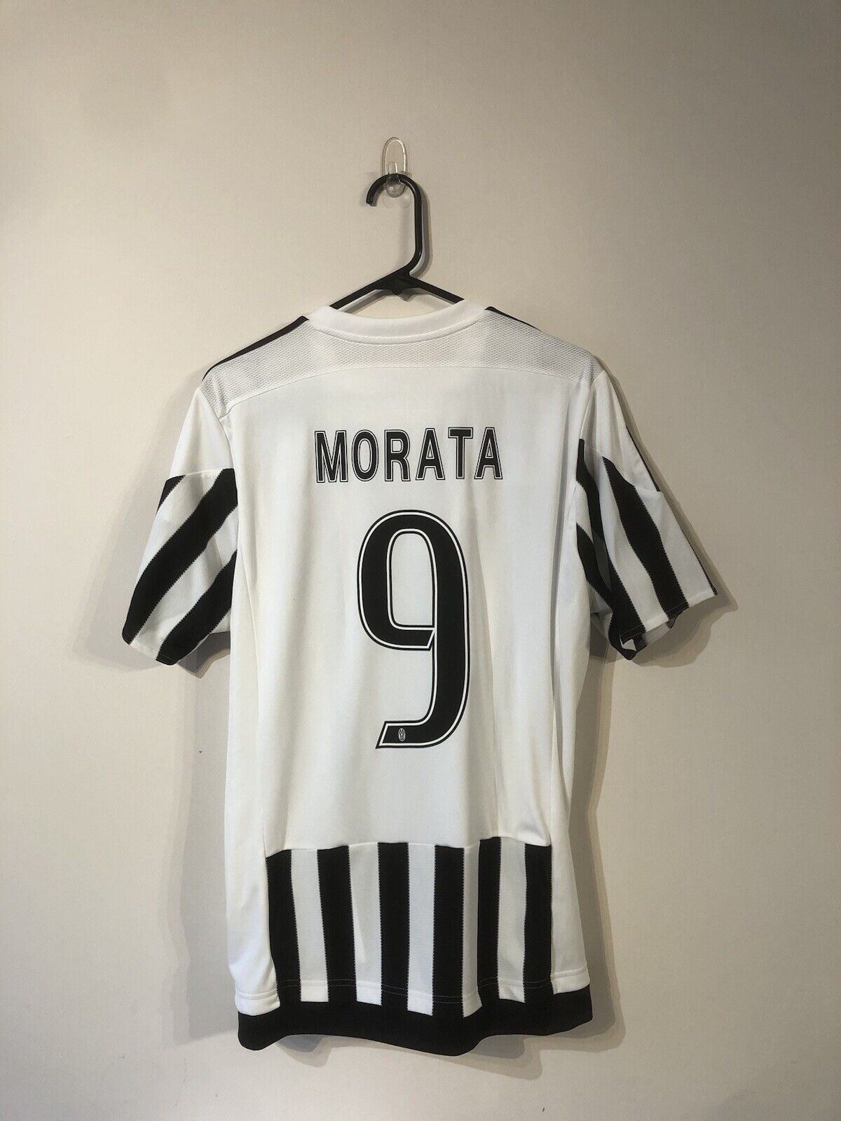 Morata #9 Juventus 2015/16 Large Home Football Shirt Jersey Adidas BNWT