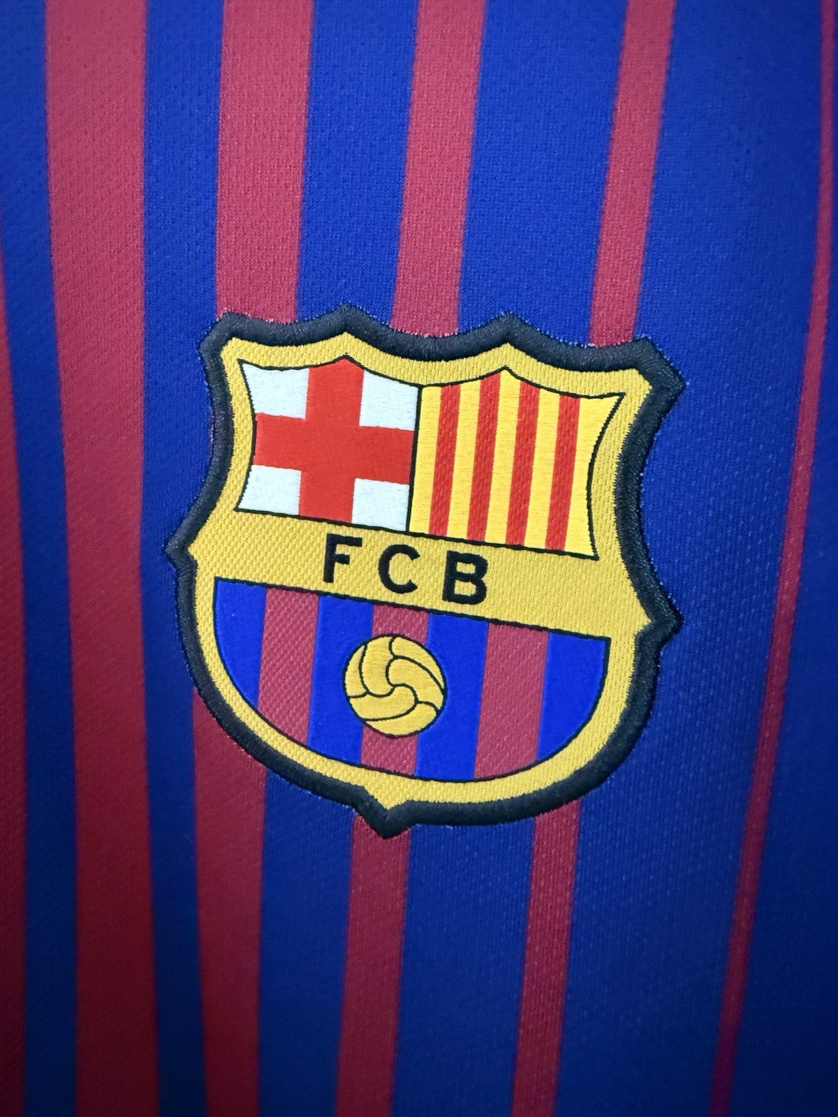 Barcelona O. Dembele #11 2017/18 Large Home Shirt Excellent Condition 847255-460