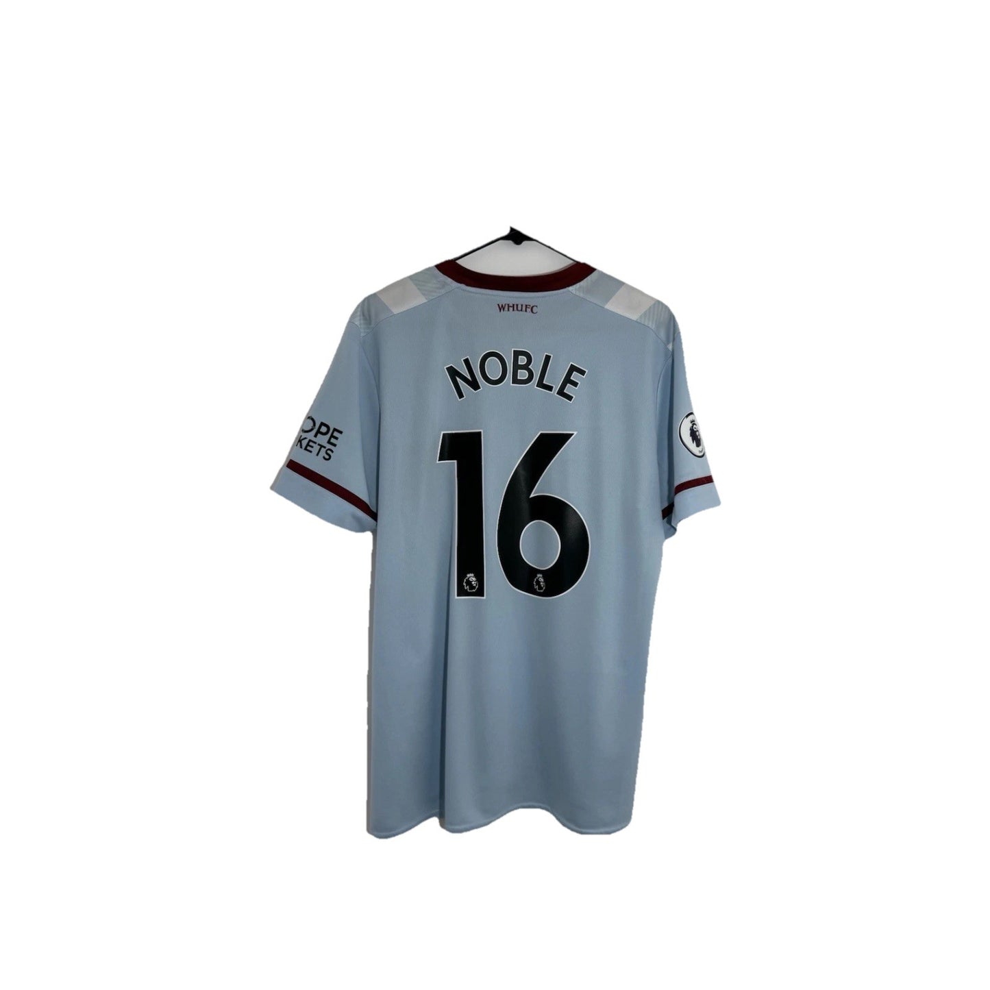 West Ham United Noble #16 2021/22 XL Away Shirt Umbro Excellent Condition