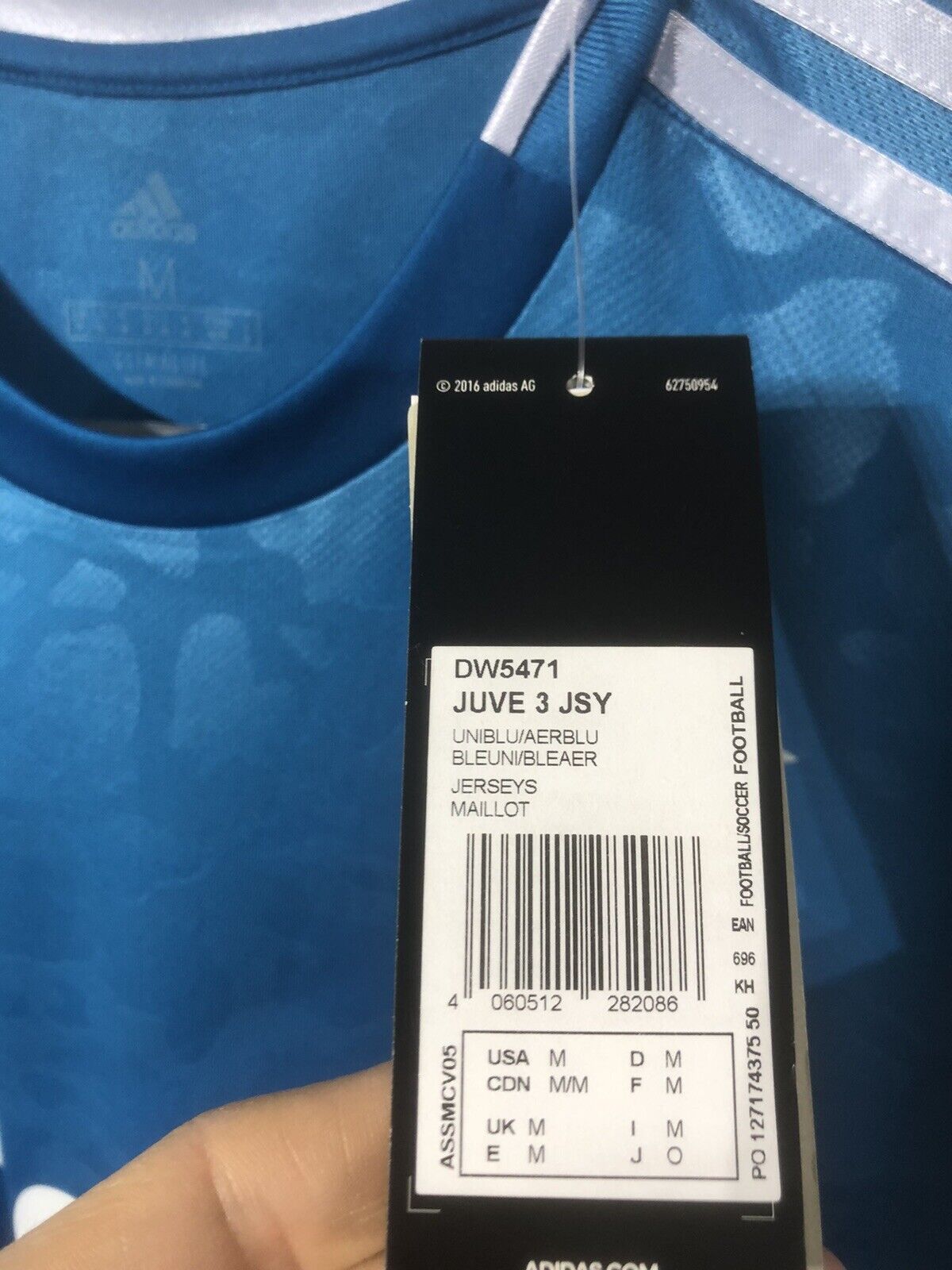 Chiellini #3 Juventus 2019/20 Medium 3rd Football Shirt Jersey Adidas BNWT