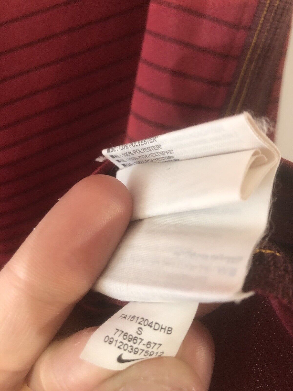 Perotti #8 AS Roma 2016/17 Small Home Football Shirt Nike Very Good Condition