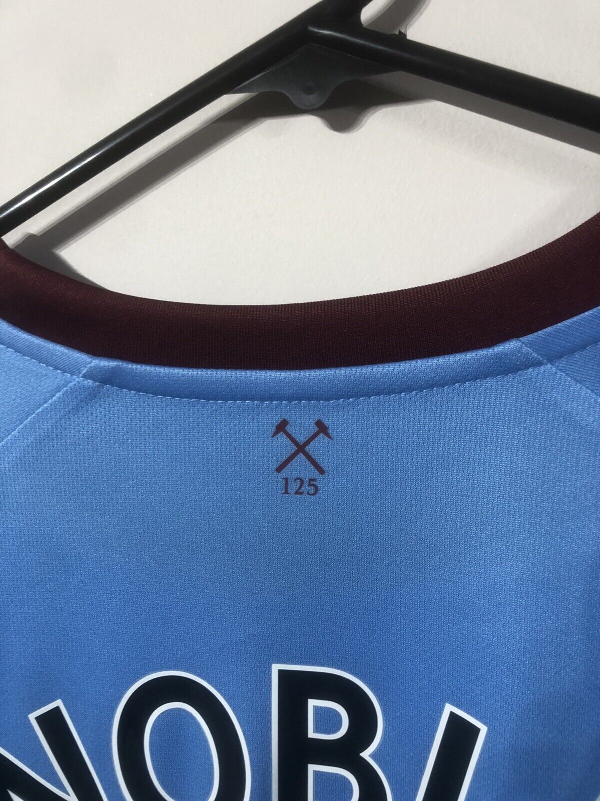 Noble #16 West Ham United 2020/21 Large L/S Away Shirt Umbro Excellent Condition