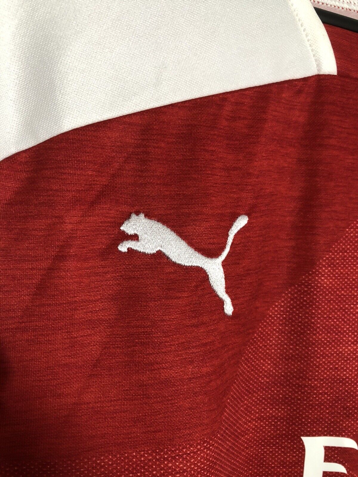 Saka #87 Arsenal 2018/19 Large Home Shirt Puma Excellent Condition 753209-12
