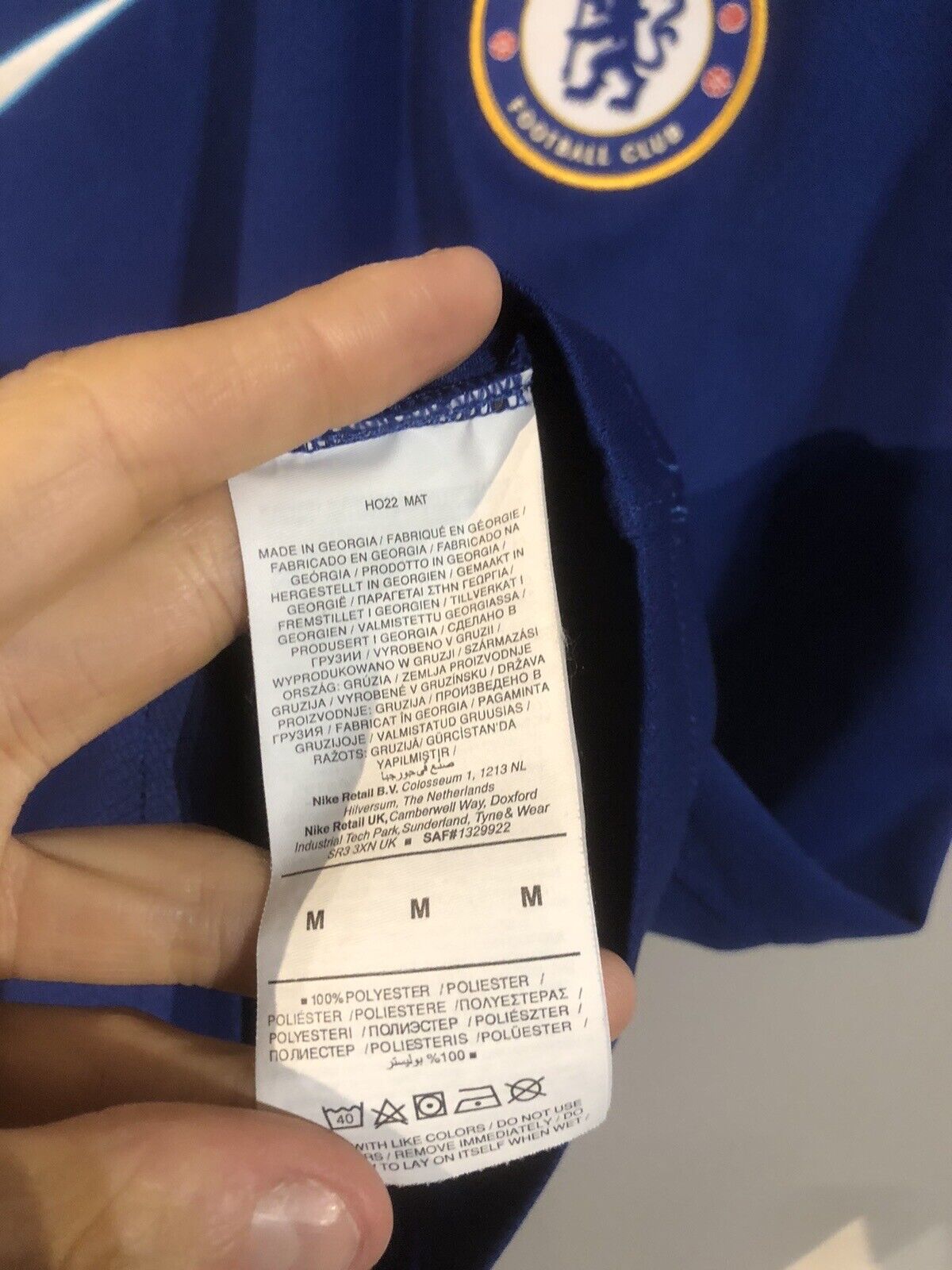 Sterling #17 Chelsea Euro 2022/23 Medium Home Shirt Nike Excellent Condition