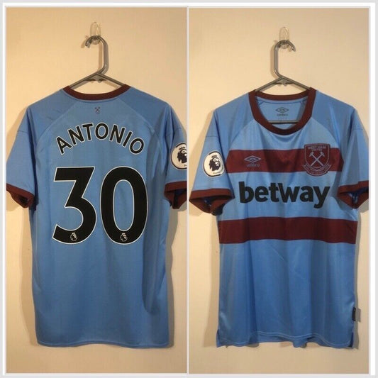 Antonio #30 West Ham United 2020/21 Medium Away Shirt Umbro Excellent Condition
