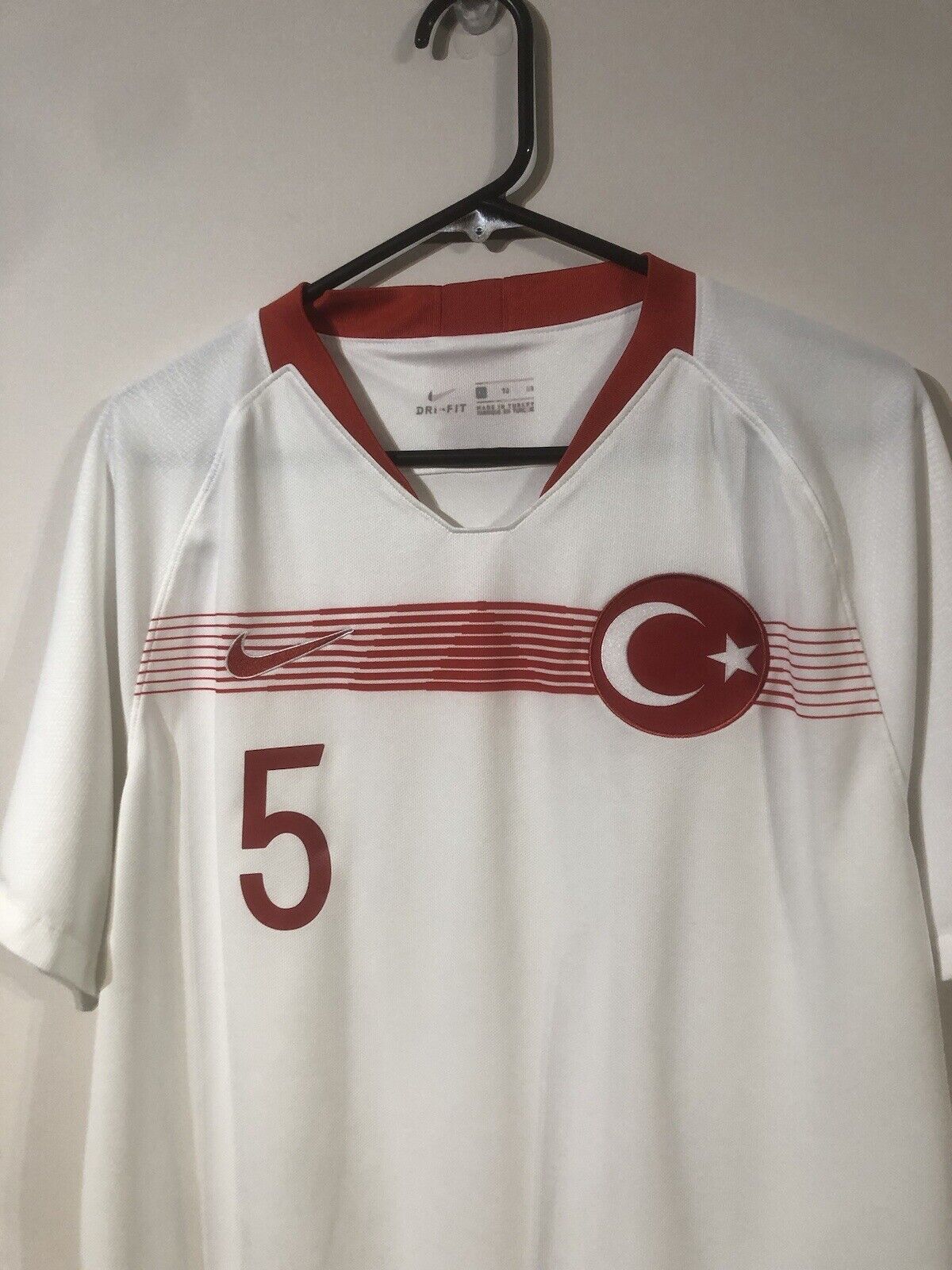 Calhanoglu #5 Turkey 2018 X-Large Away Football Shirt Nike Very Good Condition