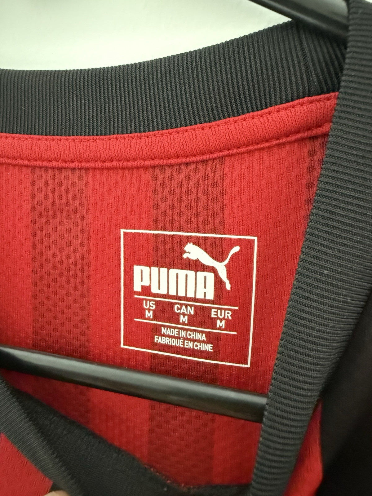 AC Milan Rebic #18 2019/20 Medium Home Shirt Puma Excellent Condition 755857-01