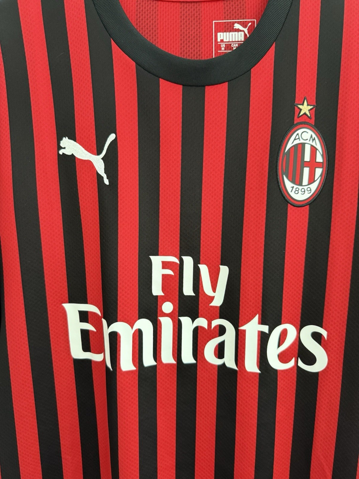 AC Milan Rebic #18 2019/20 Medium Home Shirt Puma Excellent Condition 755857-01