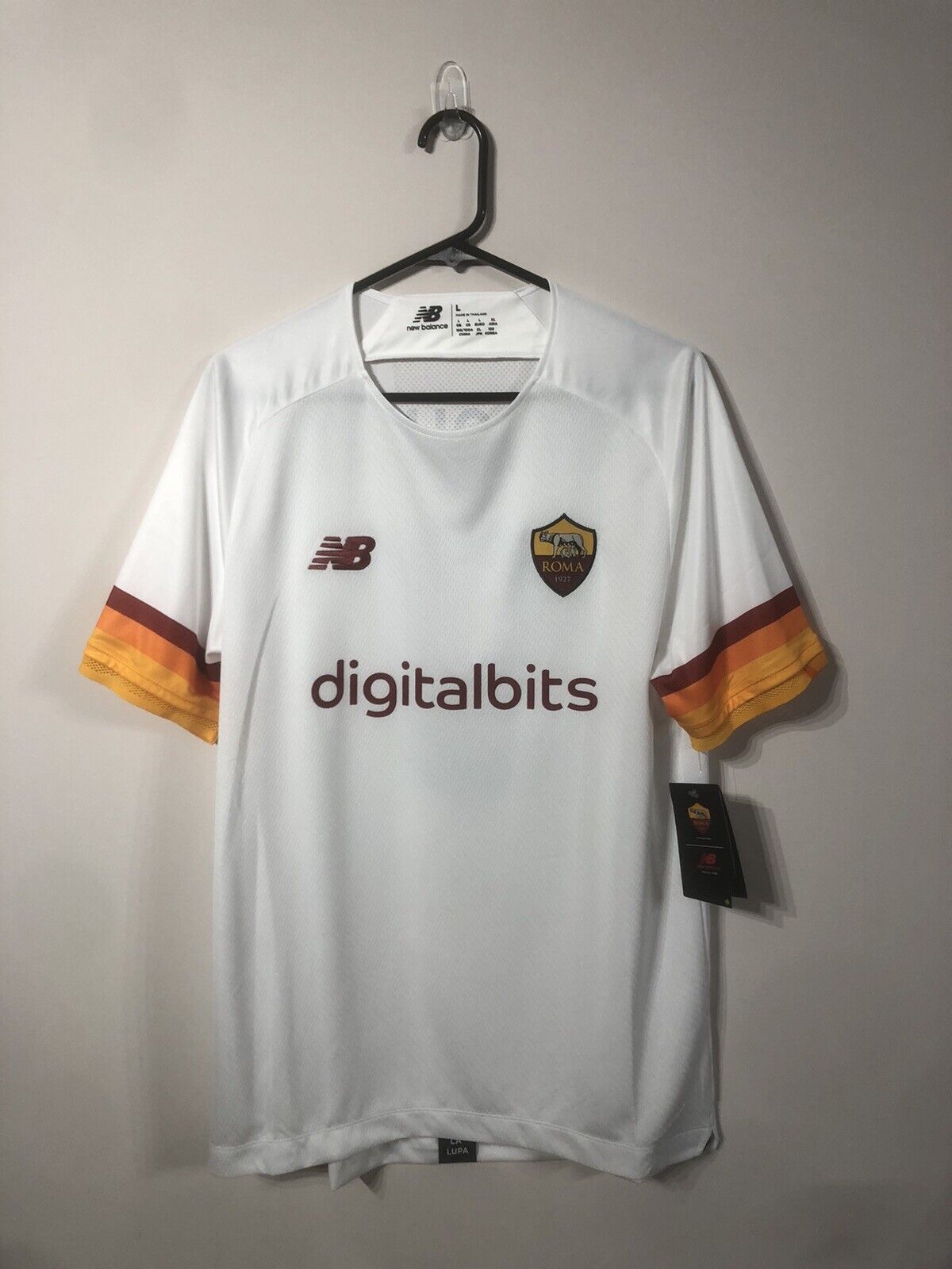Abraham #9 AS Roma Away 2021/22 Large Shirt New Balance BNWT