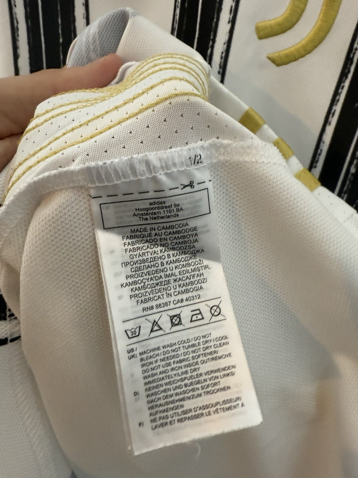 Juventus Ronaldo #7 2020/21 Medium Home Shirt Excellent Condition EI9894