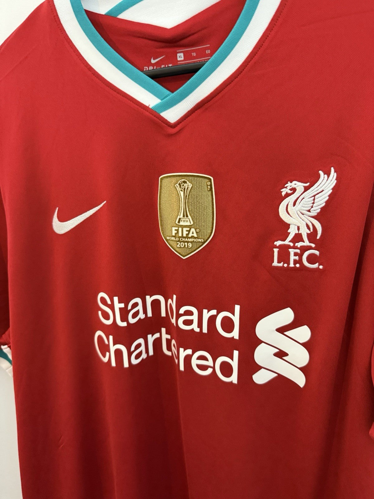 Liverpool Virgil #4 2020/21 XL WCC Home Shirt Excellent Condition CZ2636-687