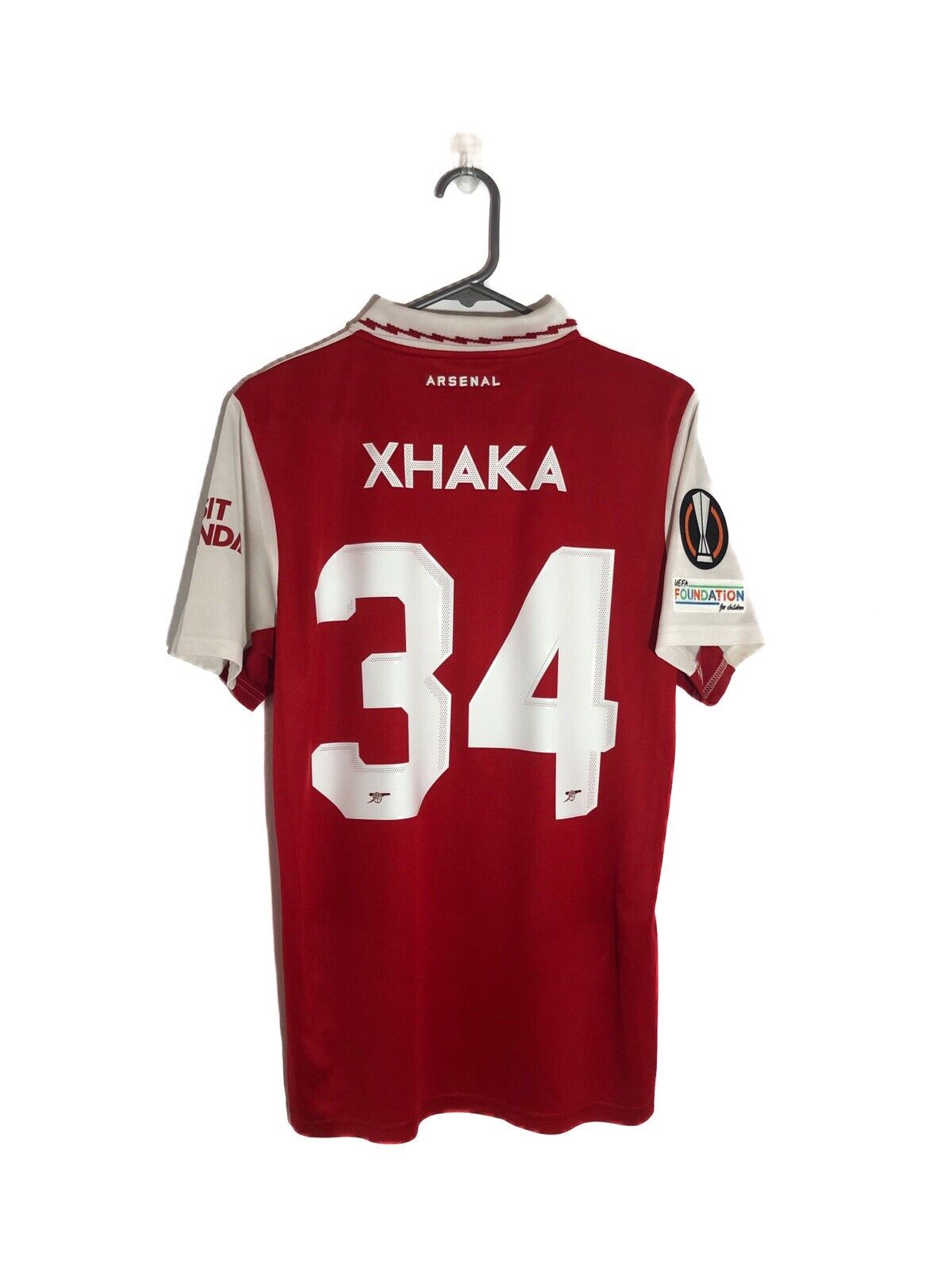 Xhaka #34 Arsenal 2022/23 Medium Home Euro Shirt Excellent Condition H35903