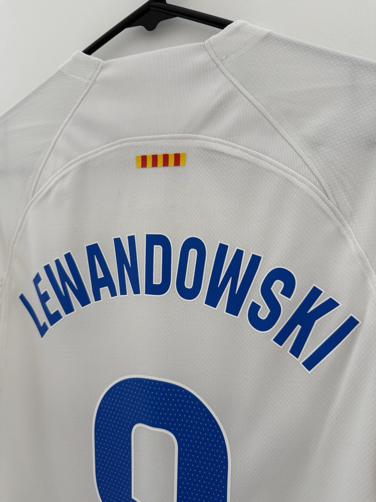 Barcelona Lewandowski #9 2023/24 Away Small Shirt Excellent Condition DX2686-101
