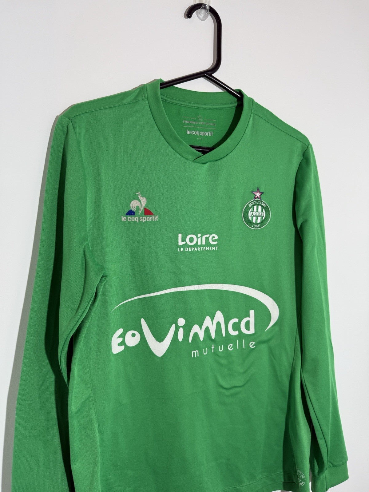 AS Saint-Étienne 2015/16 Large Home Shirt Le Coq Sportif Very Good Condition