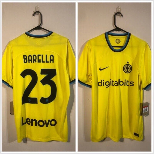 Barella #23 Inter Milan 2022/23 3rd Large Football Shirt Jersey Nike BNWT