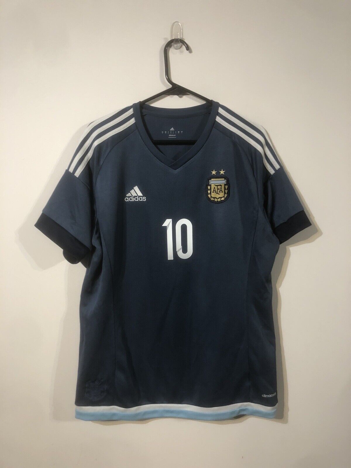 Argentina 2016/17 Large Away Shirt Jersey Adidas Copa America Very Good Conditio